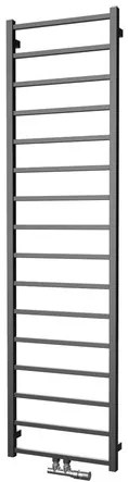 Radiátor kombinált Isan Fresh 150x50 cm központi csatlakozás fekete bársony DFRE15000500CSMS