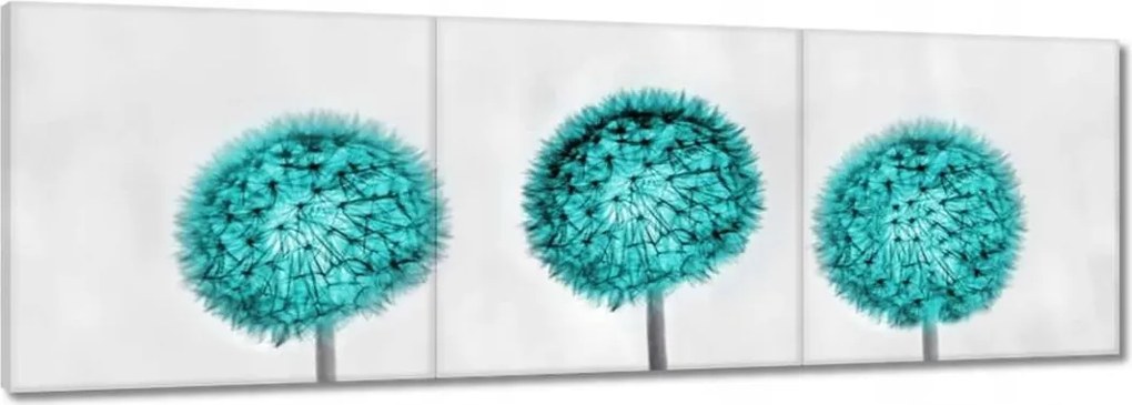 Vászonkép 150x50 Türkiz pitypang virág