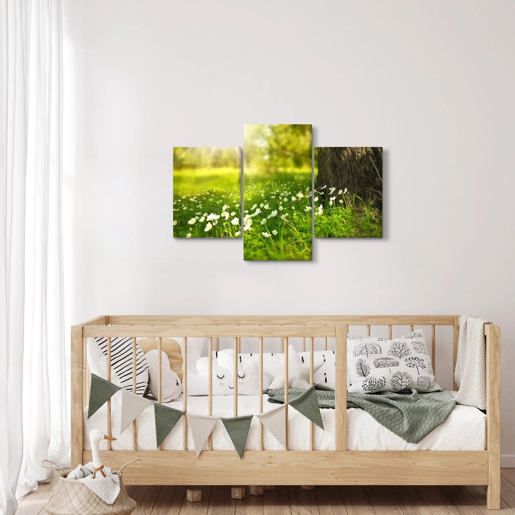 Tisztás és a virágok képe (90x60 cm)