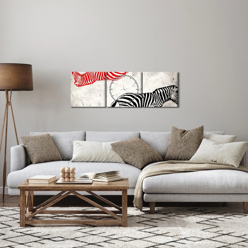 Kép - Zebrák (órával) (90x30 cm)