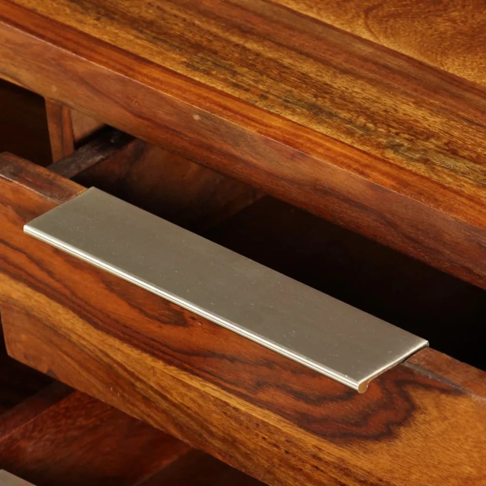 tömör akácfából TV-állvány 120 x 30 x 30 cm