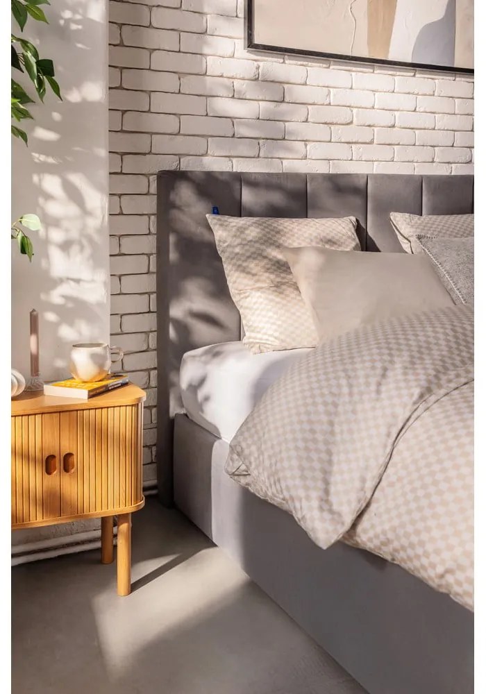 Szürke boxspring ágy 180x200 cm Olia Bold Line – Bonami Selection