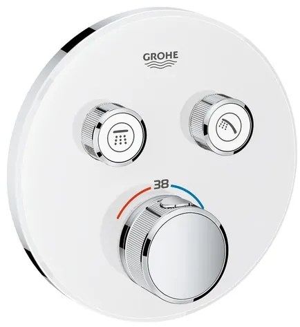 Zuhany csaptelep GROHE Smart Control termosztatikus csapteleppel Hold fehér, Yang fehér 29151LS0
