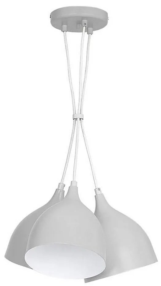 Csillár zsinóron NOAK 3xE27/15W/230V szürke