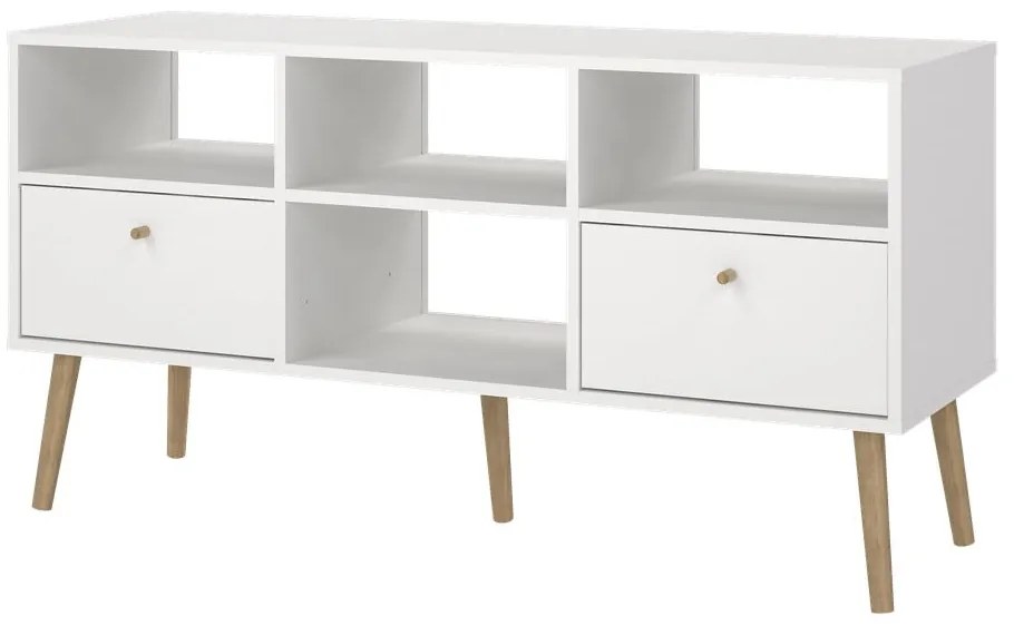 Fehér TV-állvány 117x61 cm Bodo – Tvilum