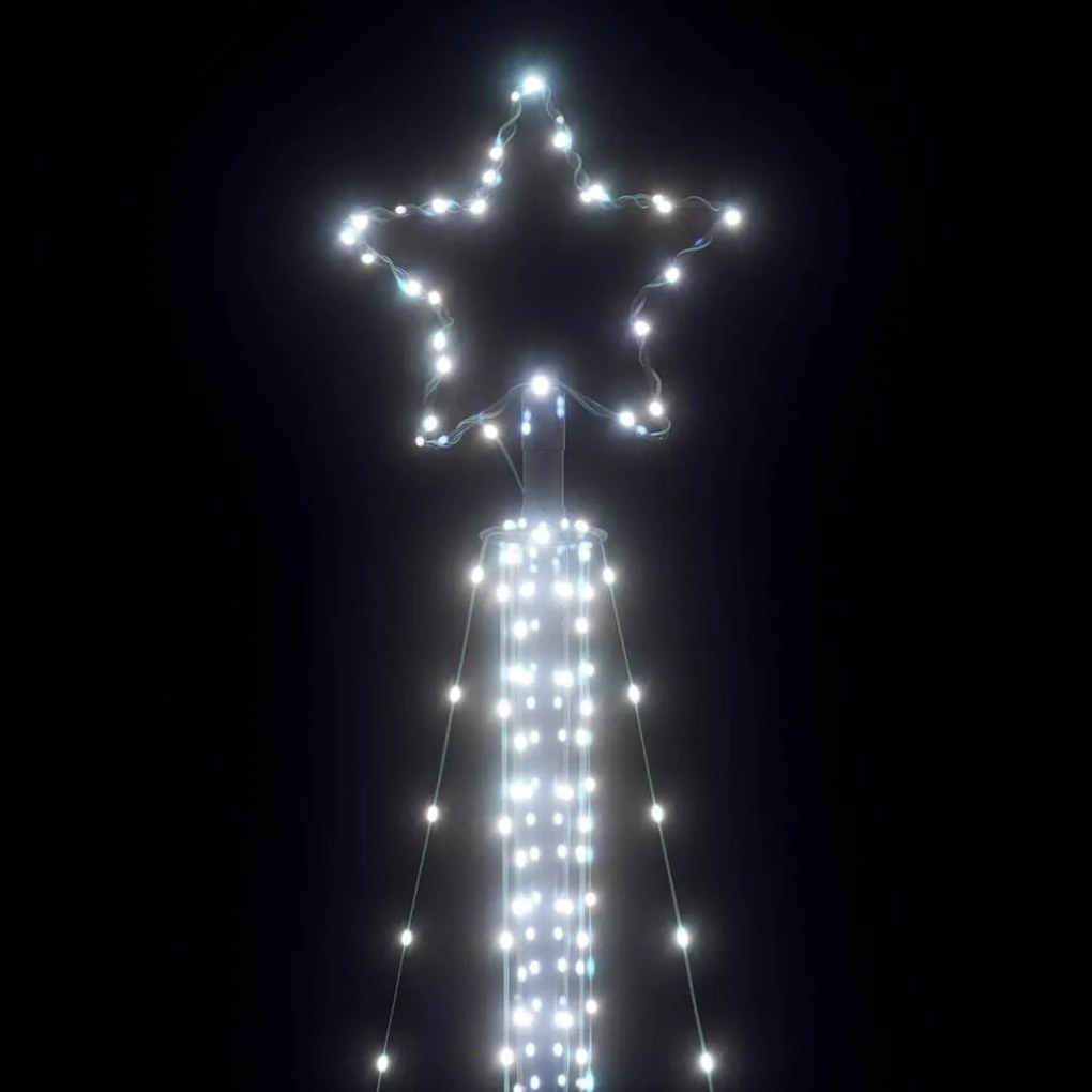 hideg fehér LED karácsonyfa 525 LED 302 cm