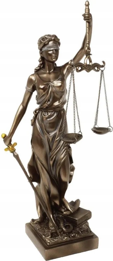 Temida figura 35 cm Ajándék Ügyvédnek Bírói Iroda Dekoráció