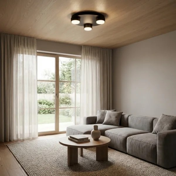 BRILAGI - LED mennyezeti lámpa MONO 3xGX53/30W/230V Ø 30 cm fekete