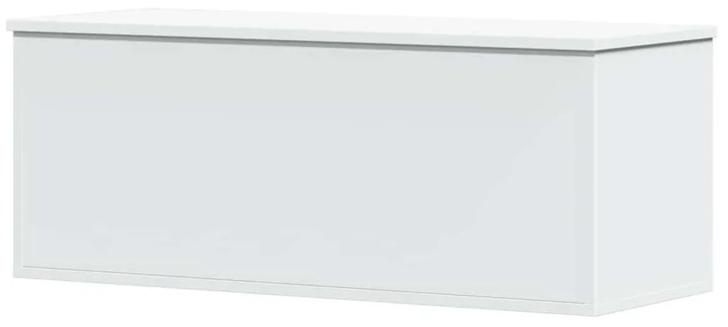 fehér szerelt fa tárolóláda 90 x 35 x 35 cm