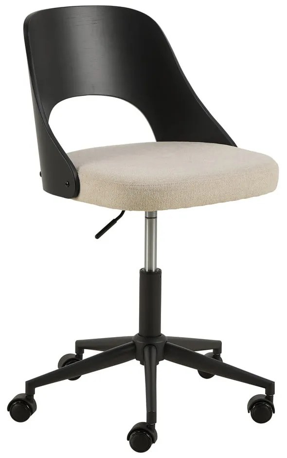 Fekete-bézs irodai szék Lucy – Actona