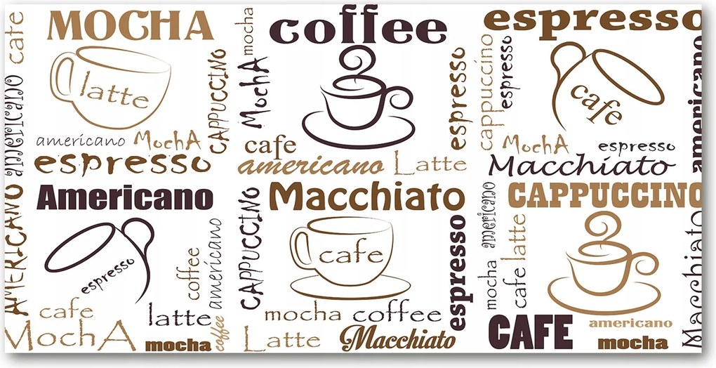 Fotó kép edzett üveg Kávé idő 140x70