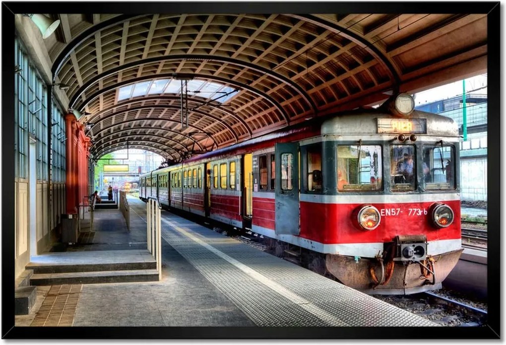 Poszterek keretben 60x40 Pkp Poznań pályaudvar