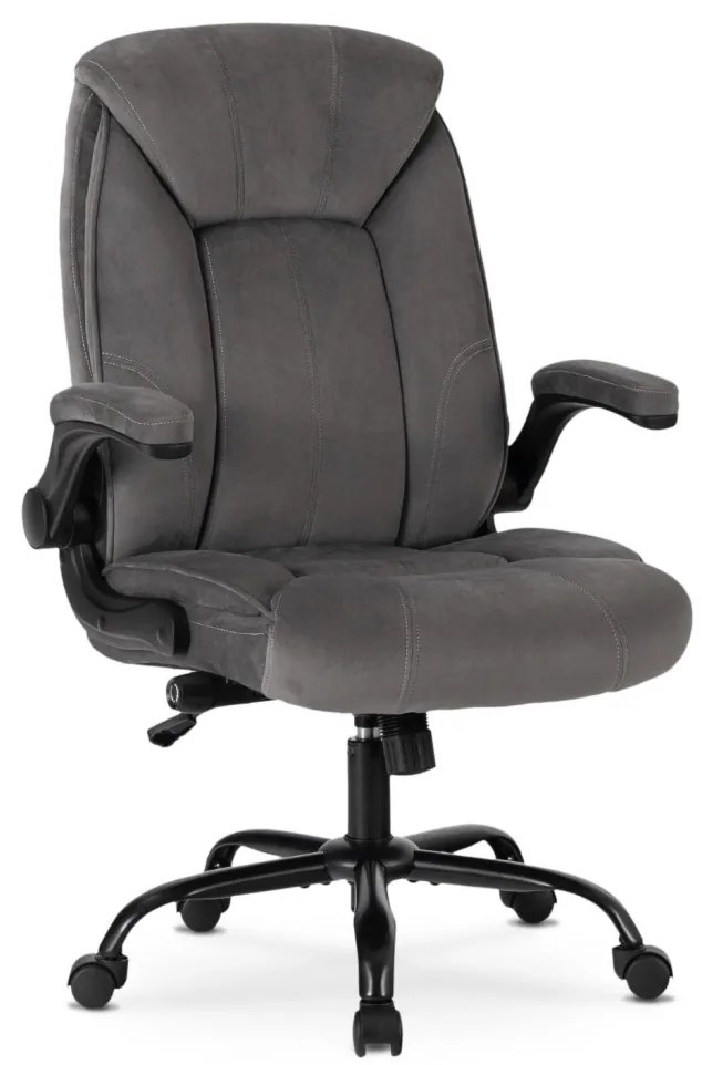 Szürke bársony irodai forgószék. COMFORT