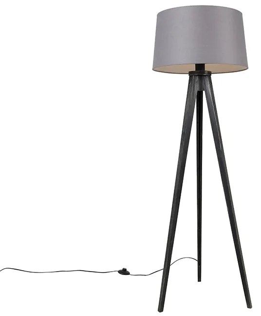 Háromlábú fekete, lenvászon árnyékolóval sötétszürke 45 cm - Tripod Classic