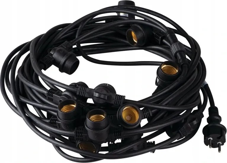 Kültéri lánc 4,7m+1,5m, 5xE27, IP44