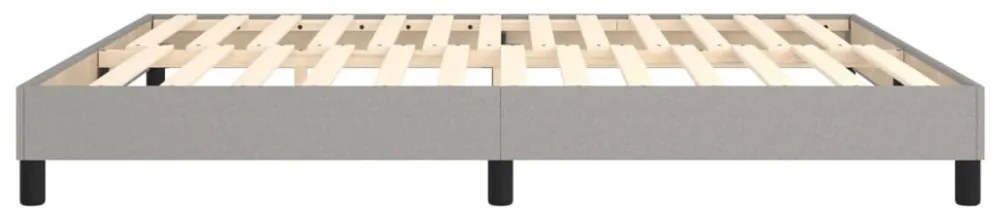 világosszürke szövet rugós ágykeret 180 x 200 cm