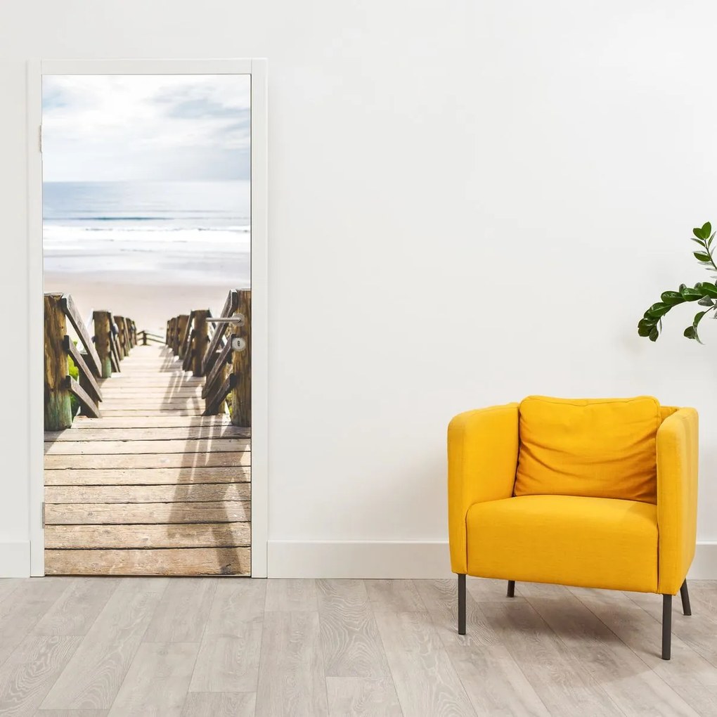 Fotótapéta ajtóra - Bejárat a strandra (95x205cm)