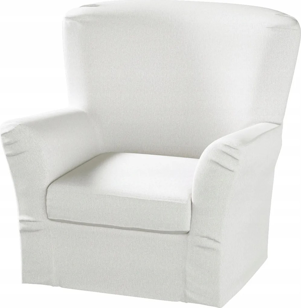 Dekoria Tomelilla magas fotelhuzat Ikea könyvjelzőkkel, fehér