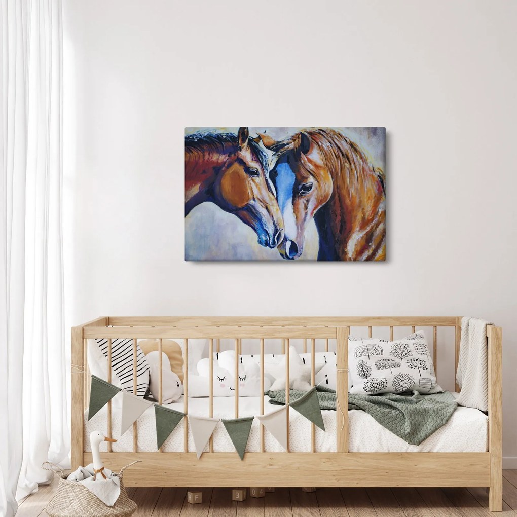 Kép - szerelmes lovak (90x60 cm)