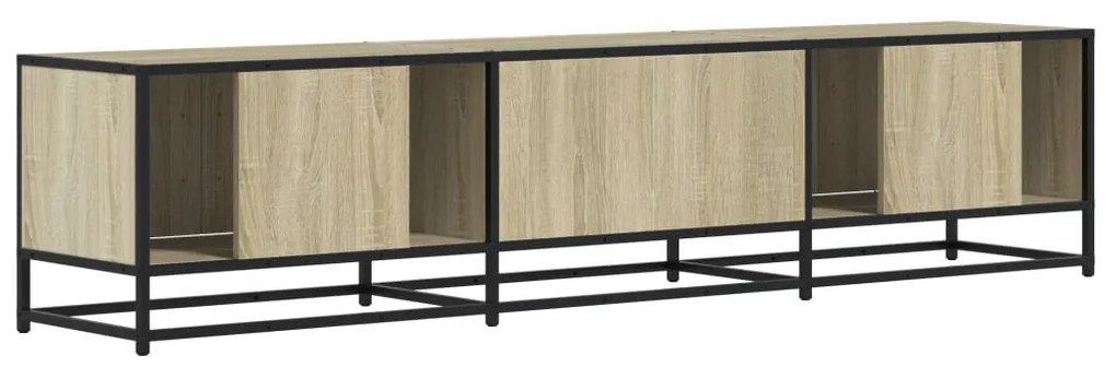 sonoma tölgy színű szerelt fa TV-szekrény 180 x 35 x 41 cm