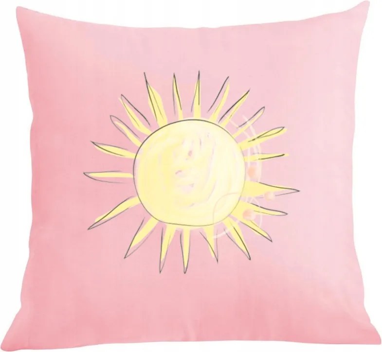 Párna párnahuzat vagány nyomott mintás Nap Nyár