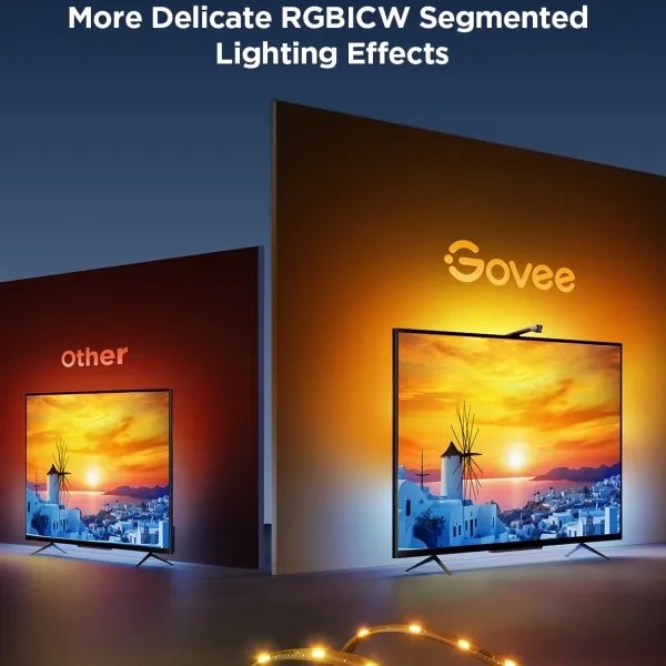 Govee - TV Backlight 3 Lite TV 40-50" SMART LED háttérvilágítás RGBICW Wi-Fi IP67 + távirányító