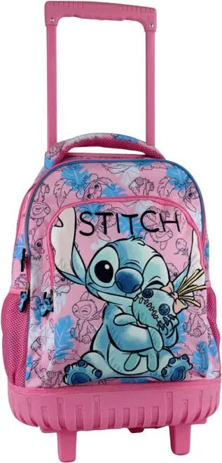 Disney Lilo és Stitch, A csillagkutya Doll prémium gurulós iskolatáska, táska 44 cm