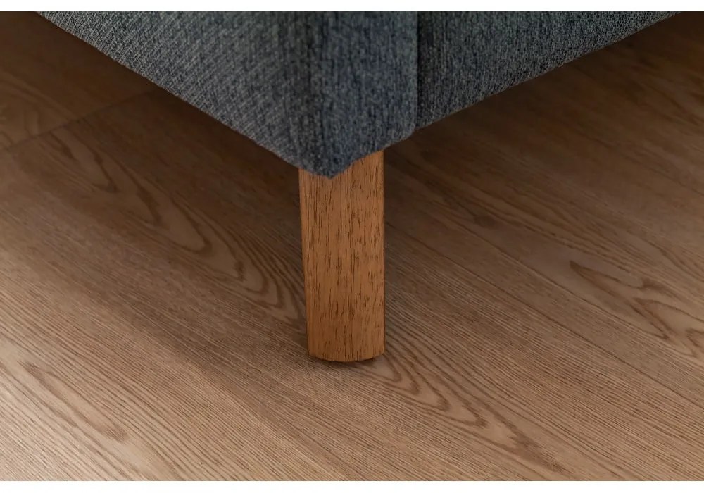 Zöld-kék kárpitozott ágyneműtartós franciaágy ágyráccsal 180x200 cm Frieda – Meise Möbel