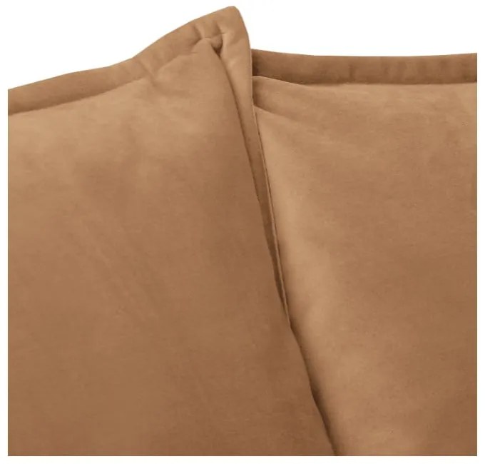 Barna bársony kanapé 138 cm Juli – Ropez