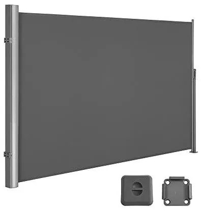 Oldalsó napellenző, kihúzható, 160 x 350 cm, antracit