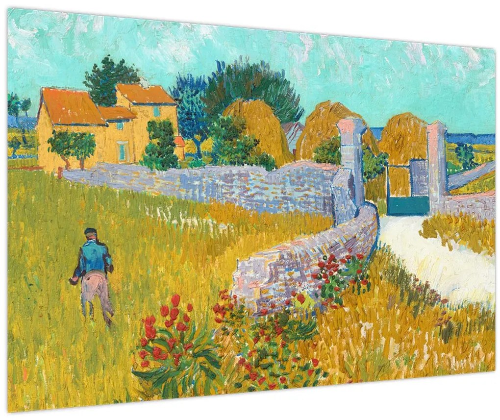 Kép - Vincent van Gogh, Farmhouse in Provence, reprodukciók (90x60 cm)