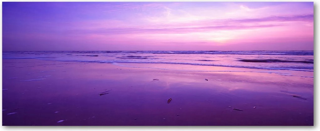 Edzett üveg panel Naplemente tenger XXL