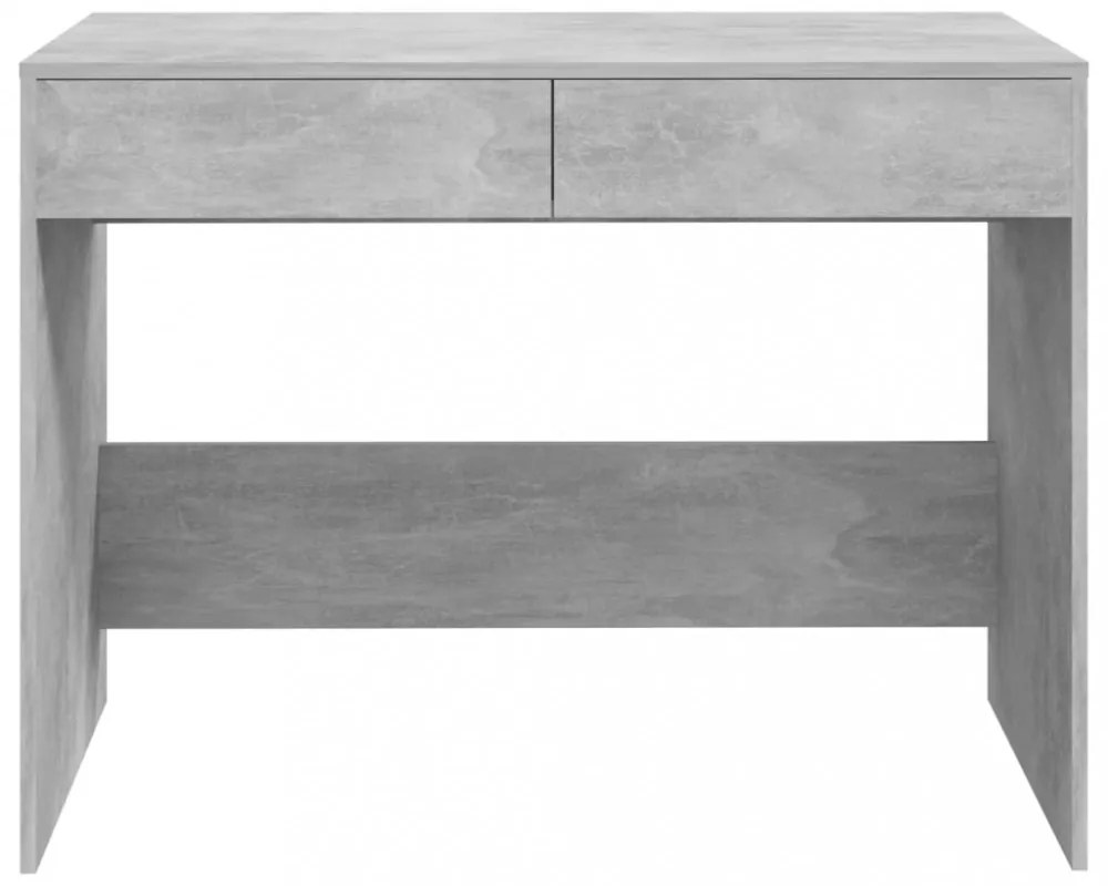 betonszürke szerelt fa íróasztal 101x50x76,5 cm