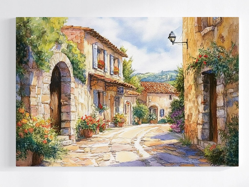 Poszter Mediterrán Város Dél Utca 60x40