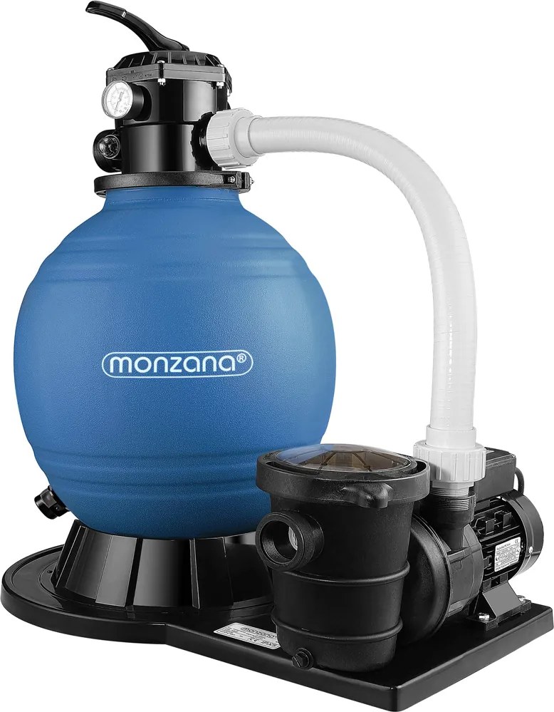 AQUA homokszűrő medencéhez, 15900 l/h, kék Monzana
