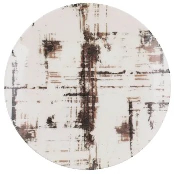 24 darabos barna-fehér porcelán étkészlet