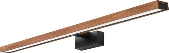 BRILAGI-LED Fürdőszobai tükörvilágítás 3 az 1-ben WOODY MIRROR LED/15W/230V 80 cm IP44 fekete/tölgy