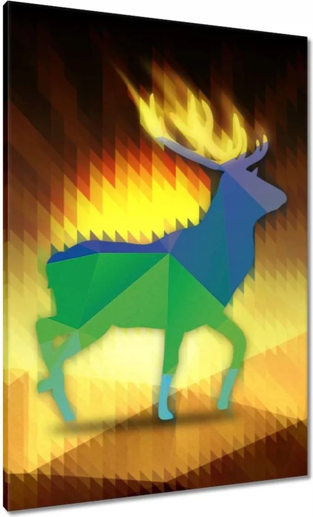 Vászonkép 70x100 Szarvas modern kép