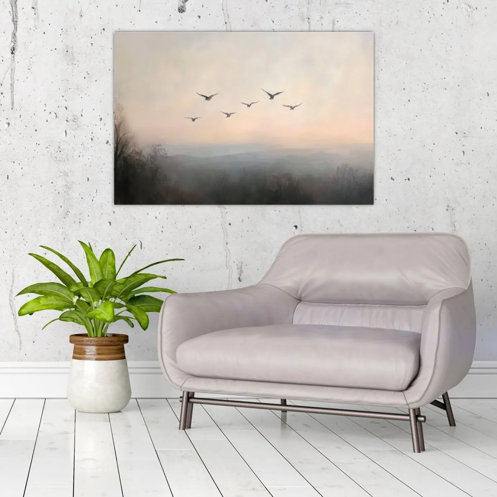 Kép - Madárcsapat (90x60 cm)