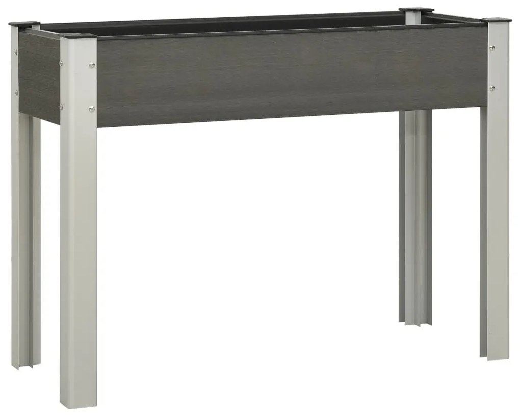 Szürke WPC kerti magaságyás 100 x 40 x 75 cm