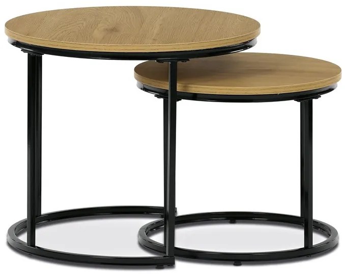 Dohányzóasztal 53×53×46 cm, MDF, Vad Tölgy. CT-G1145 OAK