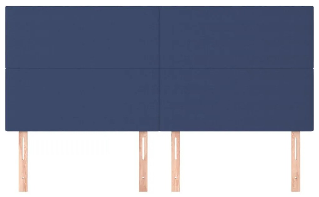 kék szövet fejtámla 200 x 5 x 118/128 cm