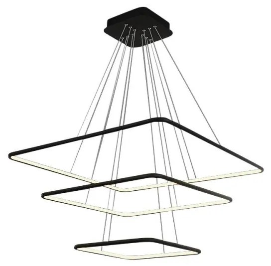 LED Csillár zsinóron NIX LED/117W/230V fekete