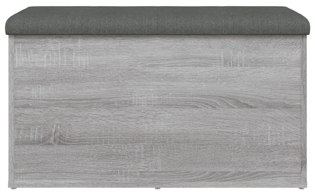 szürke sonoma színű szerelt fa tárolópad 82 x 42 x 45 cm
