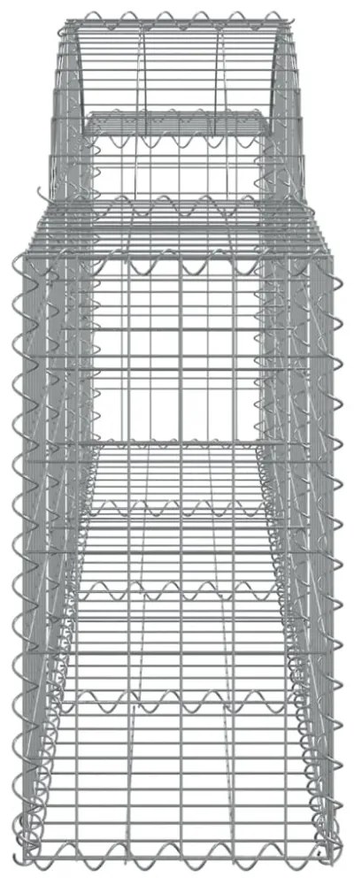 25 db íves horganyzott vas gabion kosár 200x30x60/80 cm