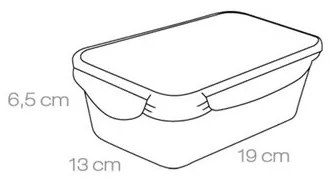 Tescoma  FRESHBOX téglalap alakú ételtároló doboz, 1 l, 1 l