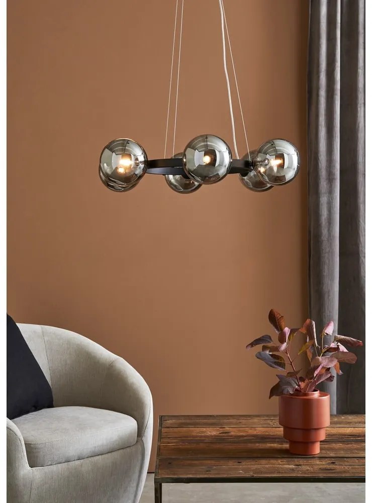 Circle 6L mennyezeti lámpa fekete konstrukcióval - Markslöjd