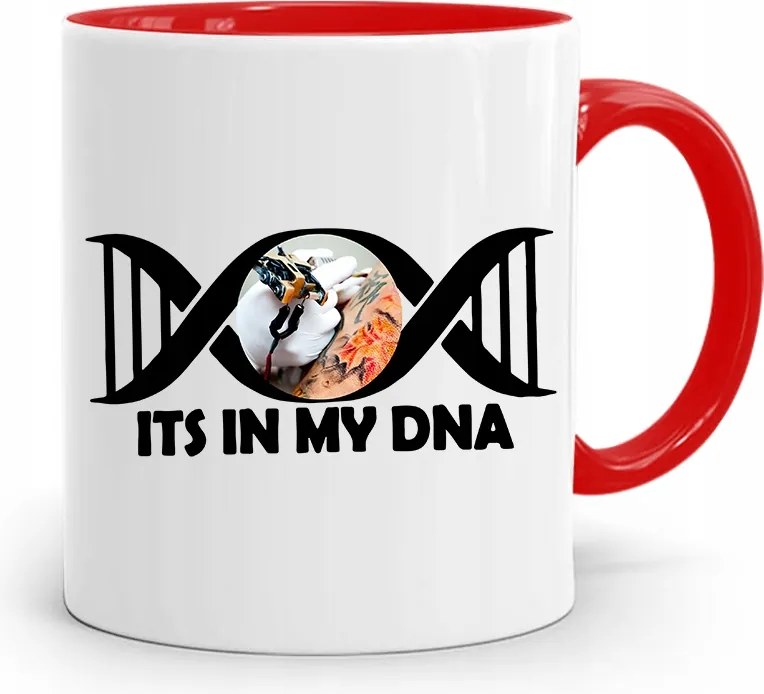 Tetoválóknak Tetováló Bögre Piros Ajándék fényképes nyomtatással