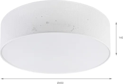 BRILAGI - SIRIJA MODERN mennyezeti lámpa, 4xE27/60W/230V, átmérő 45 cm, fehér