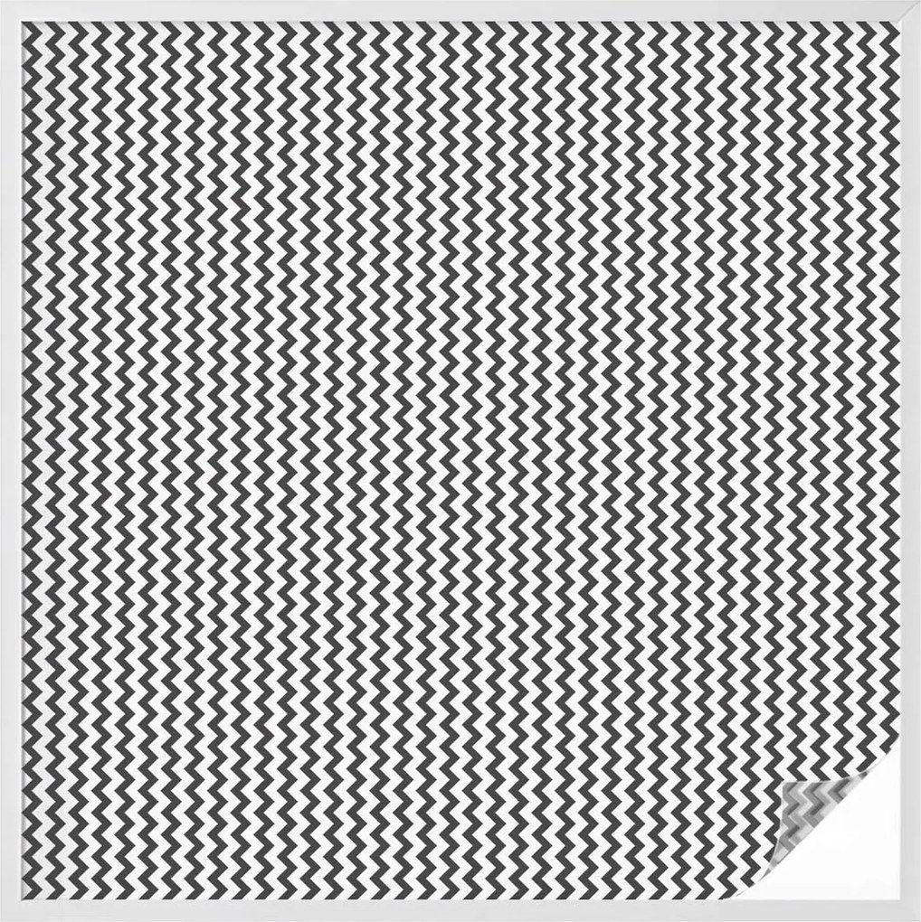 Öntapadós ablak furnér, amely biztosítja a magánéletet cikk-cakk minta 100x100